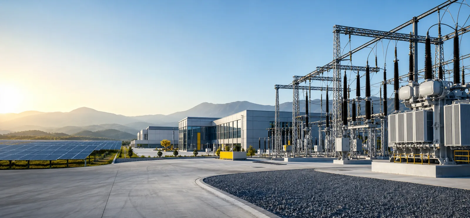 Trafo tesisi ve güneş enerjisi altyapısı